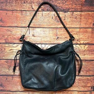 Foley & Corinna Black Leather Bag